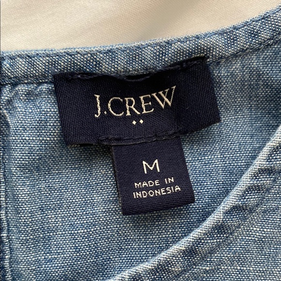 J Crew Blue Chambray Sleeveless Top - Picture 4 of 6